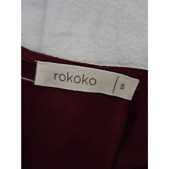 Rokoko burgundy dress. Size S. - Picture 5 of 7